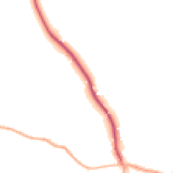 Daytime road noise heatmap for GL10 3TG