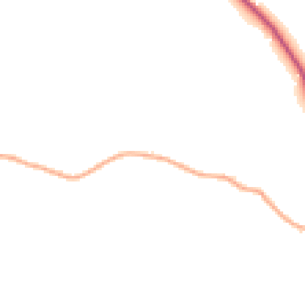 Daytime road noise heatmap for GL10 3TH