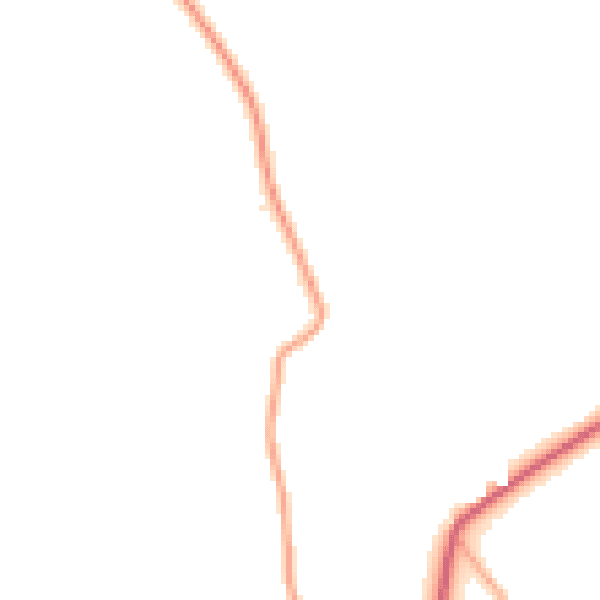 Daytime road noise heatmap for GL10 3TP