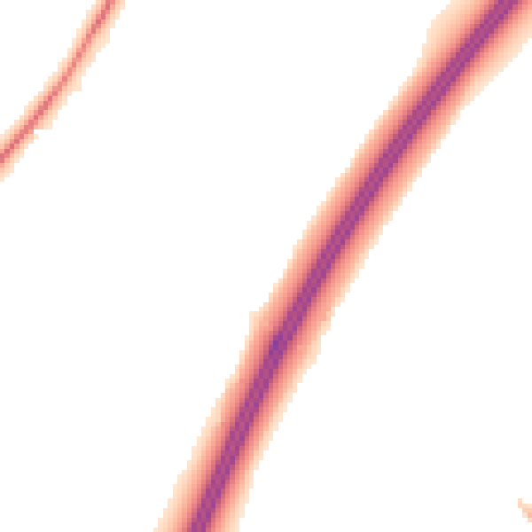 Night-time road noise heatmap for GL10 3WF