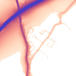 Daytime road noise heatmap for GL11 5DN