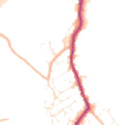 Daytime road noise heatmap for GL11 5JW