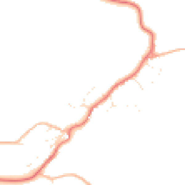 Daytime road noise heatmap for GL11 5TA