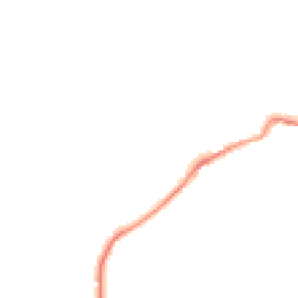 Night-time road noise heatmap for GL15 4BG