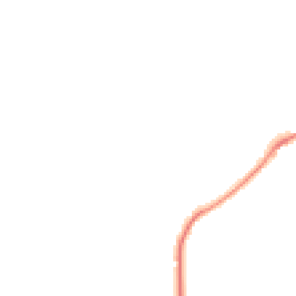Night-time road noise heatmap for GL15 4BL