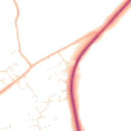 Daytime road noise heatmap for GL15 4BQ