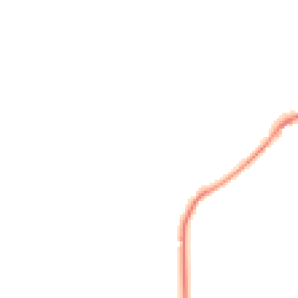 Night-time road noise heatmap for GL15 4DD