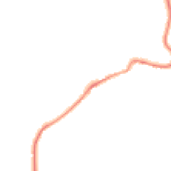 Night-time road noise heatmap for GL15 4DZ