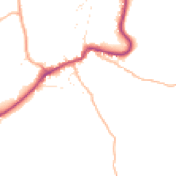 Daytime road noise heatmap for GL15 4ED