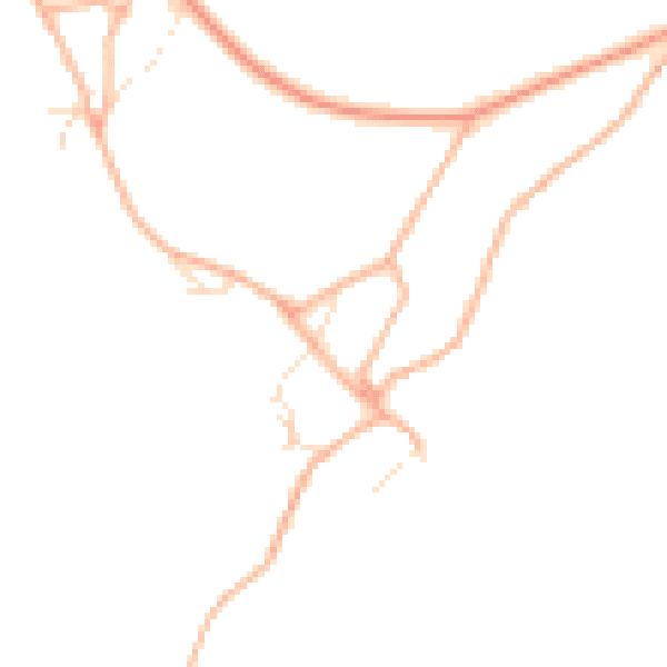 Daytime road noise heatmap for GL15 4LQ
