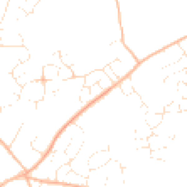 Daytime road noise heatmap for GL15 5NR