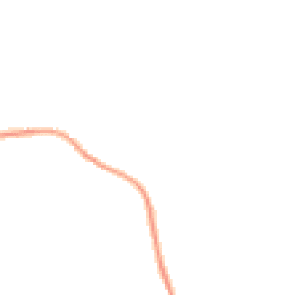 Night-time road noise heatmap for GL15 6AP