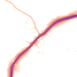 Daytime road noise heatmap for GL15 6AX