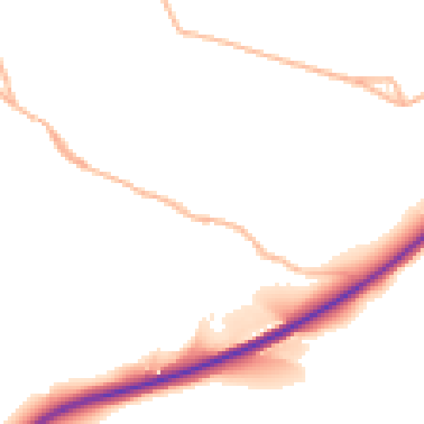 Daytime road noise heatmap for GL15 6DW