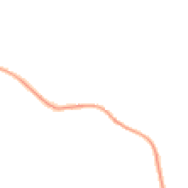 Night-time road noise heatmap for GL15 6HD