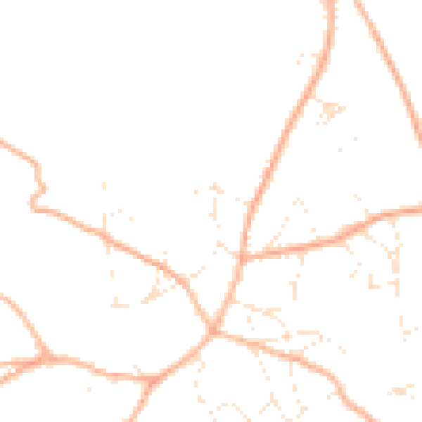 Daytime road noise heatmap for GL15 6LQ