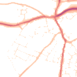 Daytime road noise heatmap for GL18 1AL