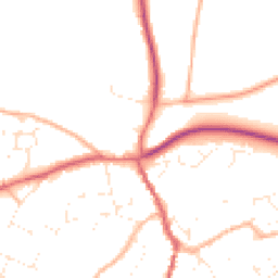 Daytime road noise heatmap for GL18 1BB
