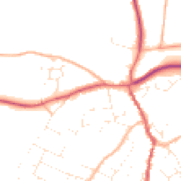 Daytime road noise heatmap for GL18 1BG