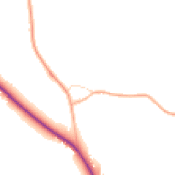 Daytime road noise heatmap for GL18 1HH