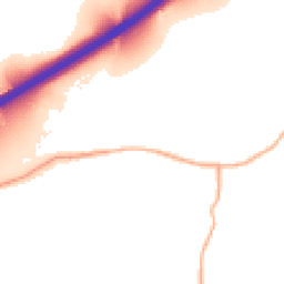 Daytime road noise heatmap for GL18 1LT