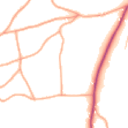 Daytime road noise heatmap for GL18 1NU