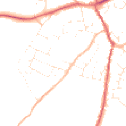 Daytime road noise heatmap for GL18 1QD