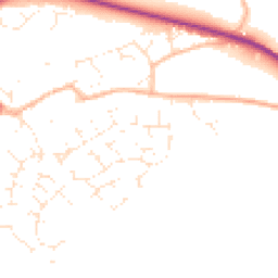Daytime road noise heatmap for GL18 1TJ