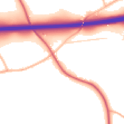 Daytime road noise heatmap for GL19 3PG