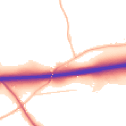 Daytime road noise heatmap for GL19 3PW