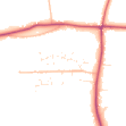 Daytime road noise heatmap for GL19 3QZ