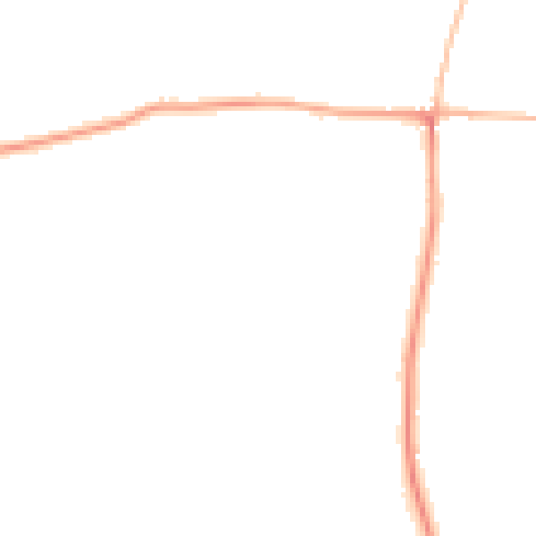 Night-time road noise heatmap for GL19 3QZ