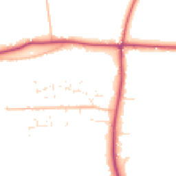 Daytime road noise heatmap for GL19 3RU