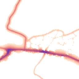 Daytime road noise heatmap for GL19 3SF