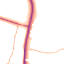 Daytime road noise heatmap for GL19 4BP