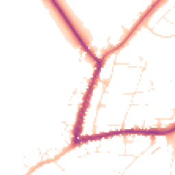 Daytime road noise heatmap for GL20 5BH
