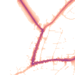 Daytime road noise heatmap for GL20 5BQ