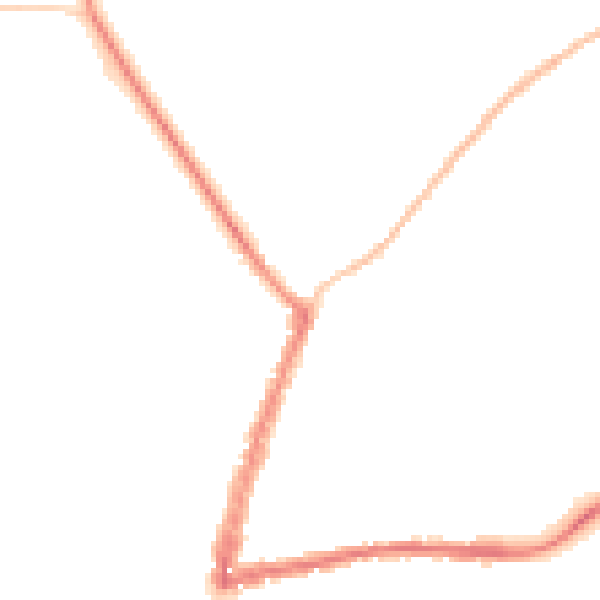 Night-time road noise heatmap for GL20 5BS