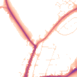 Daytime road noise heatmap for GL20 5BT