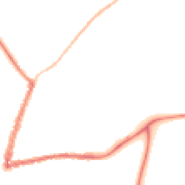 Night-time road noise heatmap for GL20 5DB