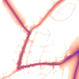 Daytime road noise heatmap for GL20 5DE