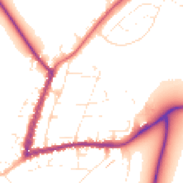 Daytime road noise heatmap for GL20 5DQ