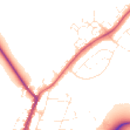 Daytime road noise heatmap for GL20 5DT