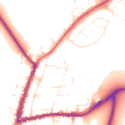 Daytime road noise heatmap for GL20 5DY