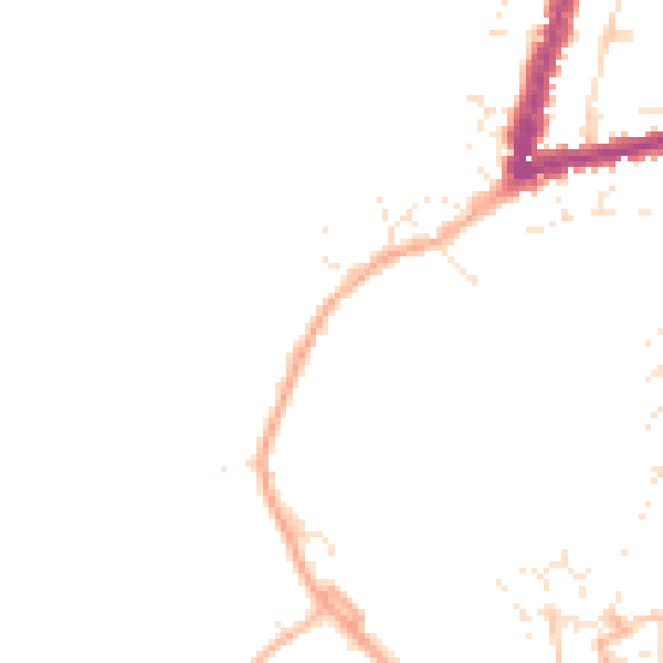 Daytime road noise heatmap for GL20 5SR