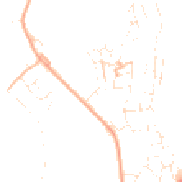 Daytime road noise heatmap for GL20 5SZ
