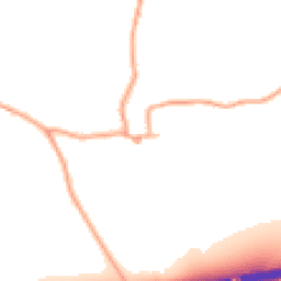 Daytime road noise heatmap for GL20 6EZ