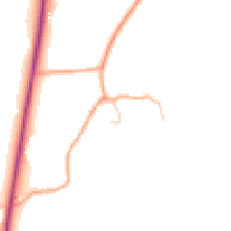 Daytime road noise heatmap for GL20 6JJ