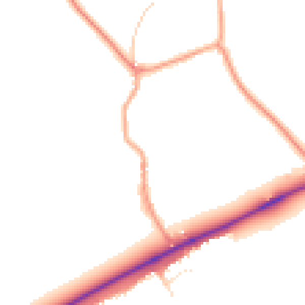 Daytime road noise heatmap for GL20 7AF