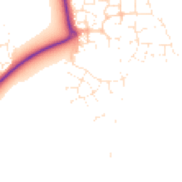 Daytime road noise heatmap for GL20 7FQ